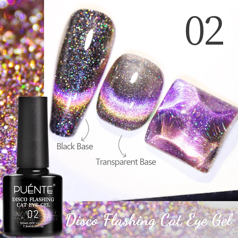 PUENTE Sparkle Platinum Gel Nail Polish 5ML Shiny Gold Silver Glitter Painting Gel Drawing Semi Permanent Varnish For Manicure