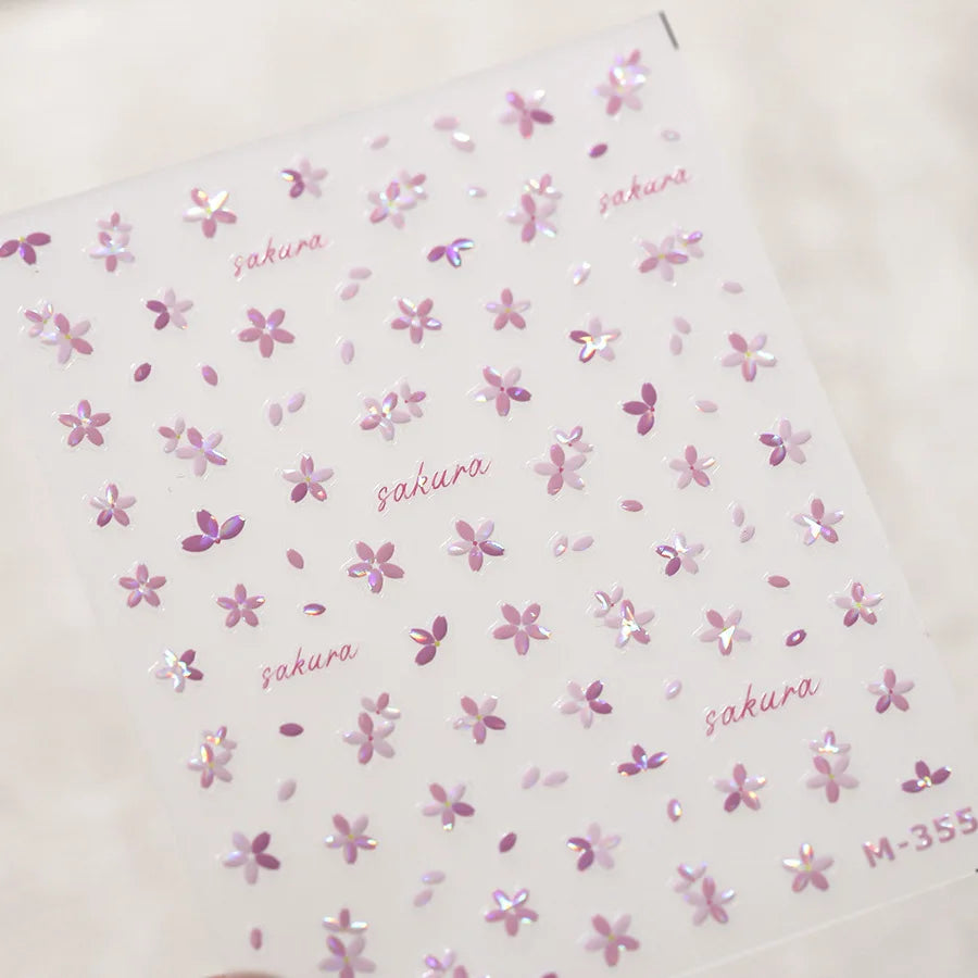1pcs 5D Rhinestones Butterfly Nail Stickers Kawaii AB Shiny Butterfly Adhesive Nail Art Decorations Decal Design Manicure Tools