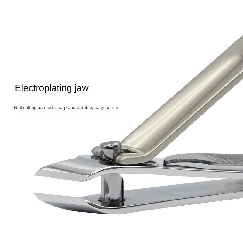 Large Sharp Manicure Cutters for Nail Stainless Steel+Carbon Steel Acronyx Hard Nail Clippers Pedicure Oblique Mouth Household