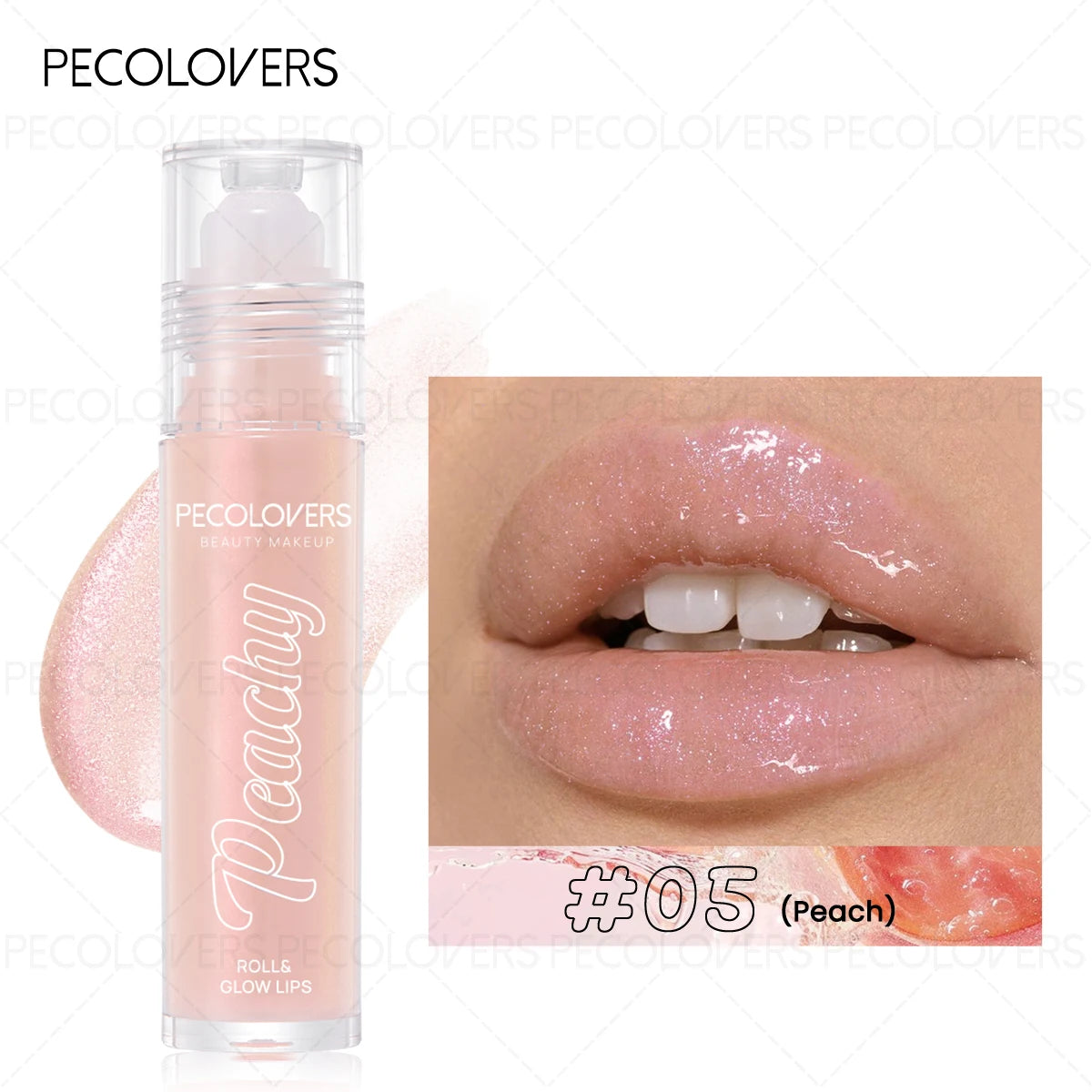 1PC Roll-on Lip Oil Plumper Lip Gloss, Lightweight & Sparkling, Long Lasting Lips Makeup Cosmetics
