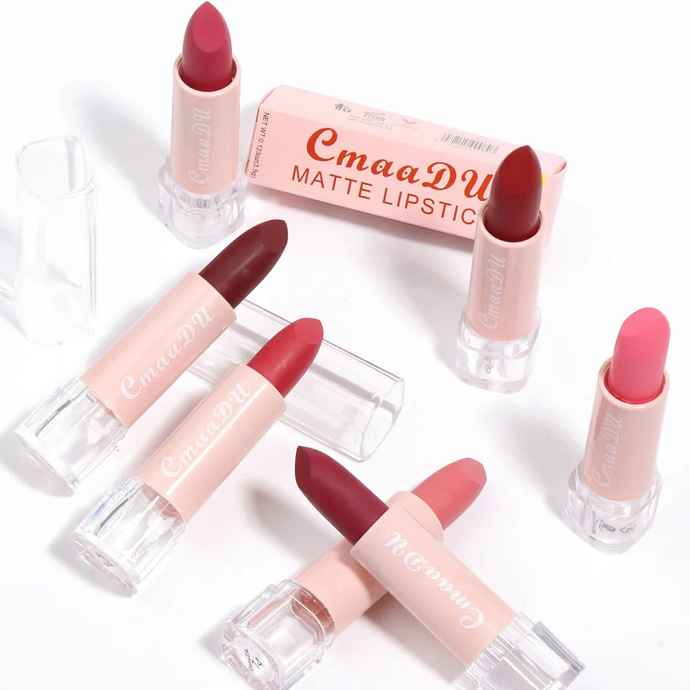 15 Colors Matte Lipstick 24 Hours Water Resistant Lipsticks Lip tint korean Makeup For Women Beauty Lip Stain Cheap Small Makeup