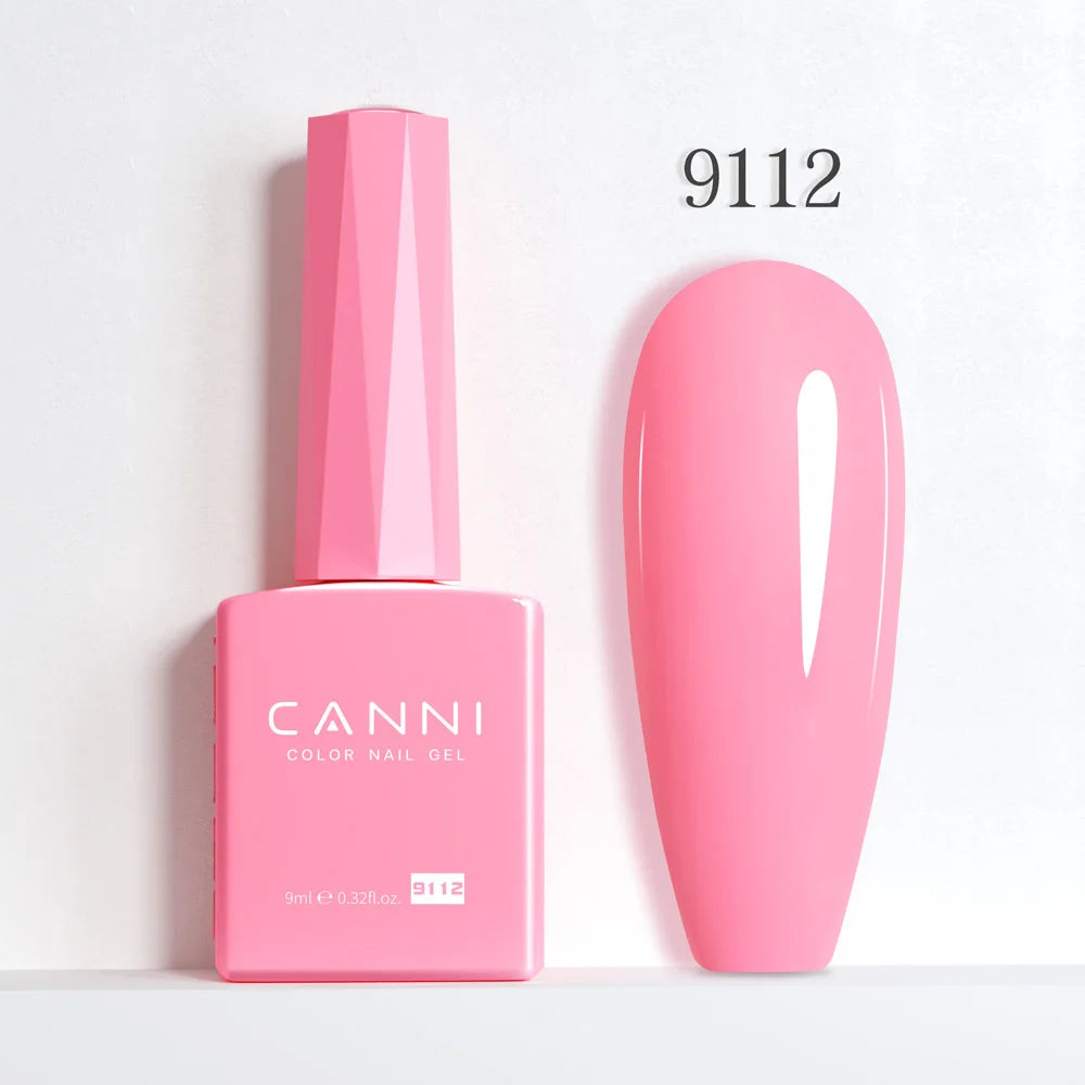 9ml CANNI HEMA/TPO FREE Nude Pink Color Nail Gel Polish Full Coverage Semi Permanent Long Wear Top Coat Venalisa Gel Varnish
