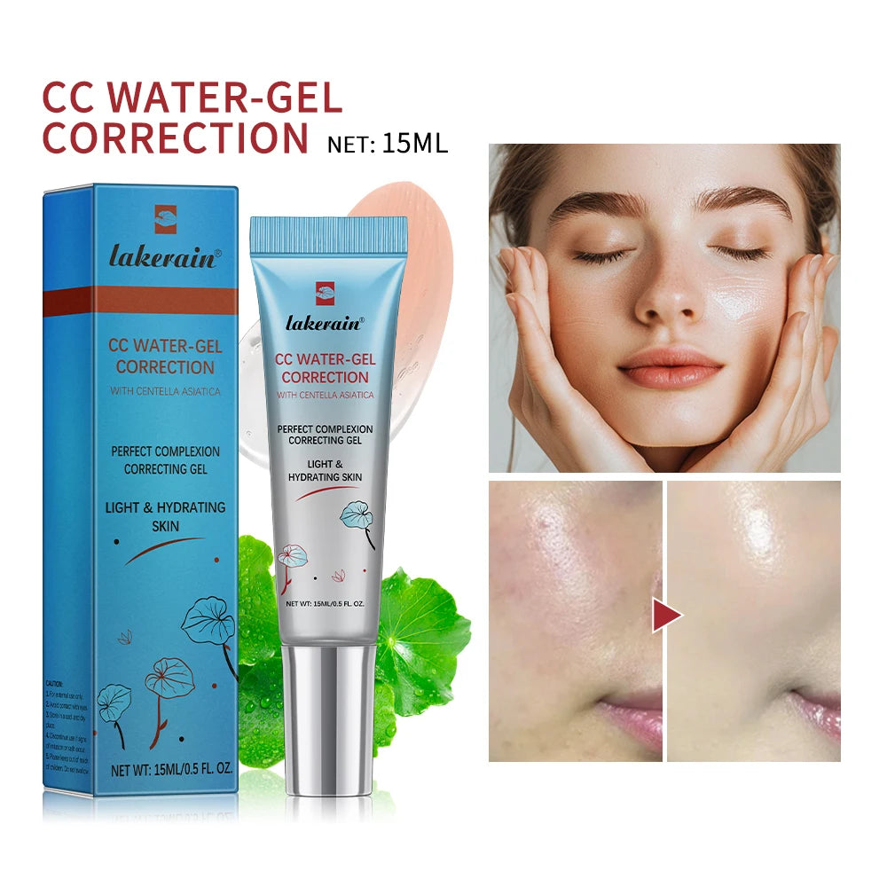 3pcs CC Cream Color-Changing Liquid Foundation | High Coverage Korean Centella Extract, Smooth Base Makeup for Face