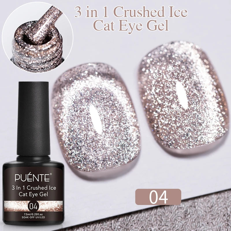 8ML Christmas Sparkling Reflective Diamond Glitter Liner Gel Nail Polish Soak Off UV Semi-Permanent Nail Art Varnish Manicure