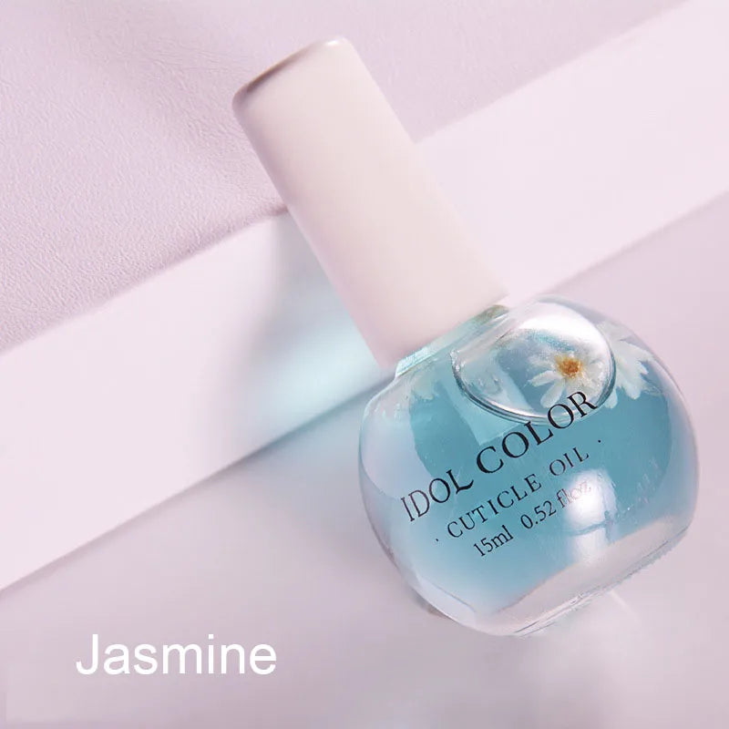 15ml Peach Nail Nutrition Oil Fruit Flower 8 Smells Nutritional Treatment Nail Cuticle Revitalizer Oil Nourish Skin -Winter Need