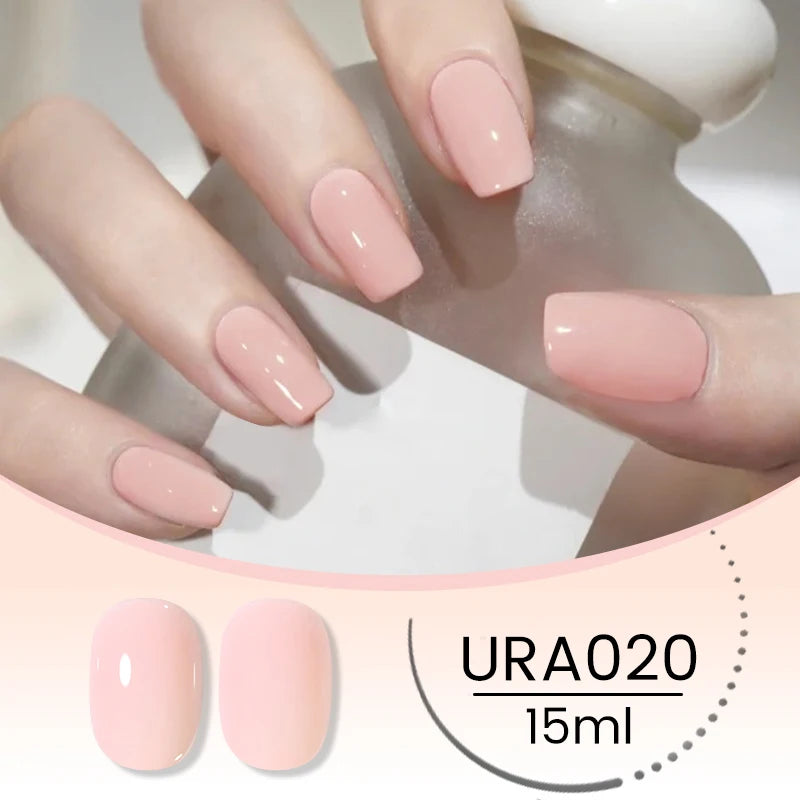 UR SUGAR 15ml Crystal Milky Jelly White Nude Gel Nail Polish Transparent Semi-permanent UV Gel Nail Art Soak Off Gel Varnish