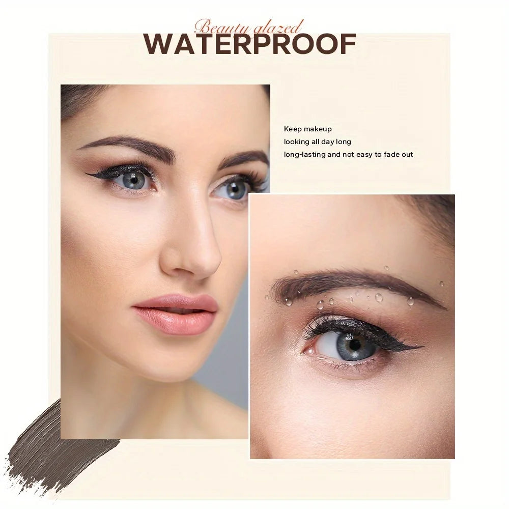 3Pcs Set Eye Makeup Set 6 Colors Eyebrow Pomade, Long Lasting Waterproof Eyebrow Eyebrow Gel Cosmetics