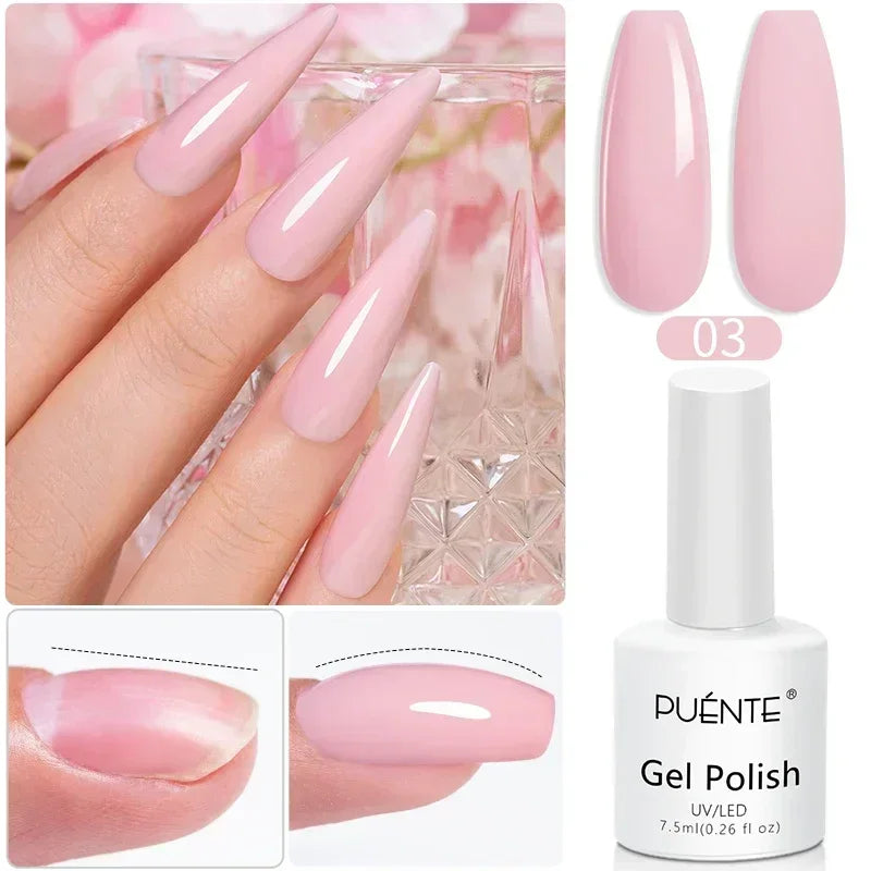 PUENTE 7.5ML Vibrant Blue Cat Eye Gel Nail Polish High Glossy Long-Lasting Soak Off UV Semi-Permanent Nail Art Varnish Manicure