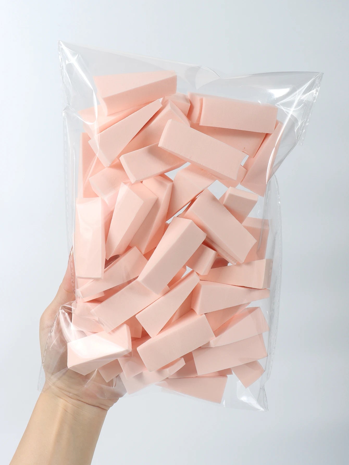 50 Pieces of Random Color Facial Curve Mixed Makeup Sponge, Latex-Free, Small Wedge-Shaped Smooth Application Beauty Sponge Applicator