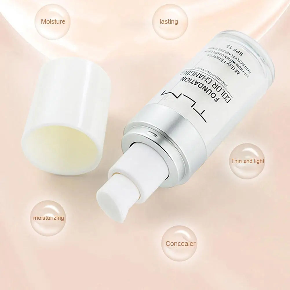 Colour-Changing Liquid Foundation | BB Cream Base, Concealer, Moisturizing Primer, Hides Wrinkles & Lines, SPF15, Suitable for All Skin Tones