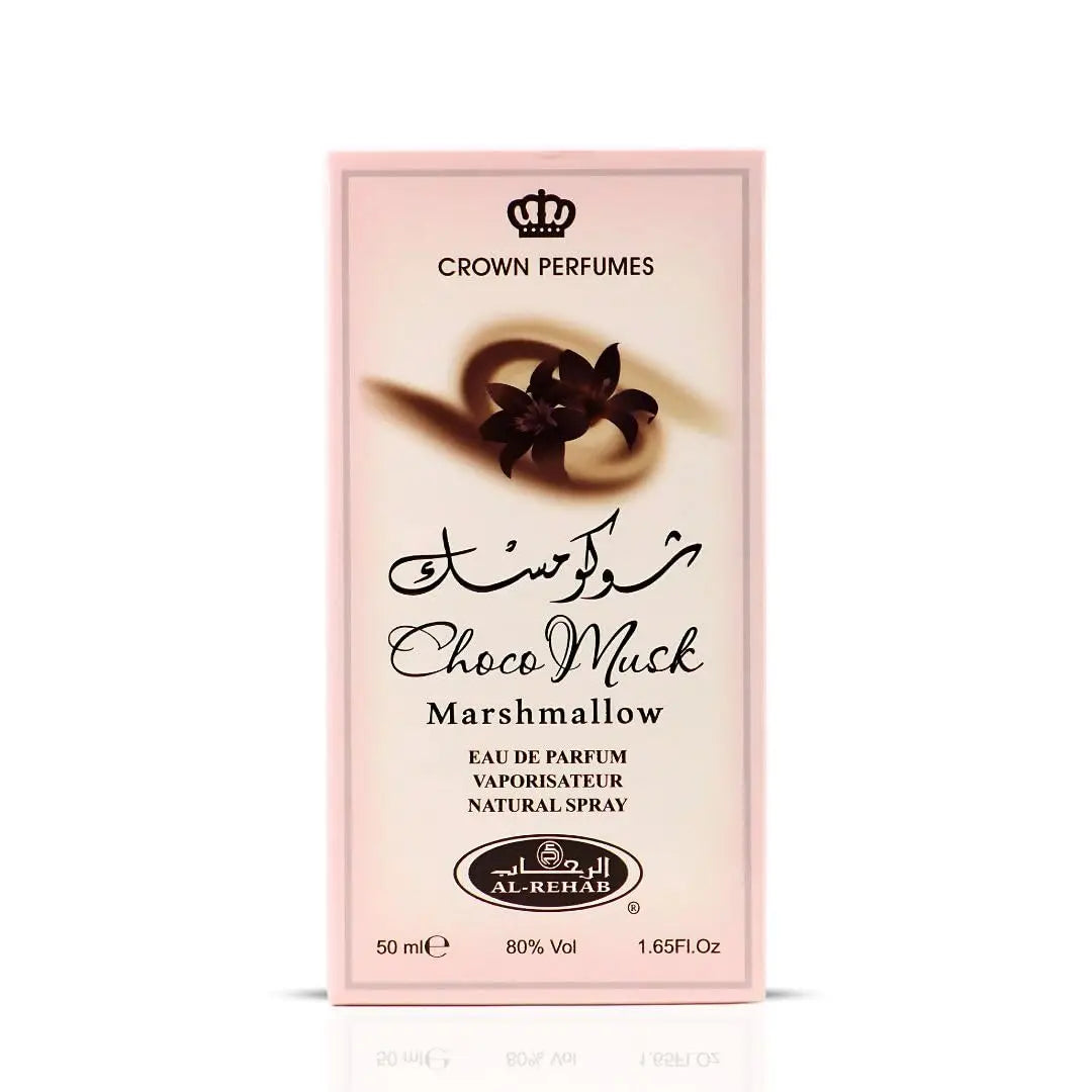 Al-Rehab Choco Musk Marshmallow Eau de Parfum for Women - 50ml (1.65 oz) | Gourmand Perfume with Strawberry