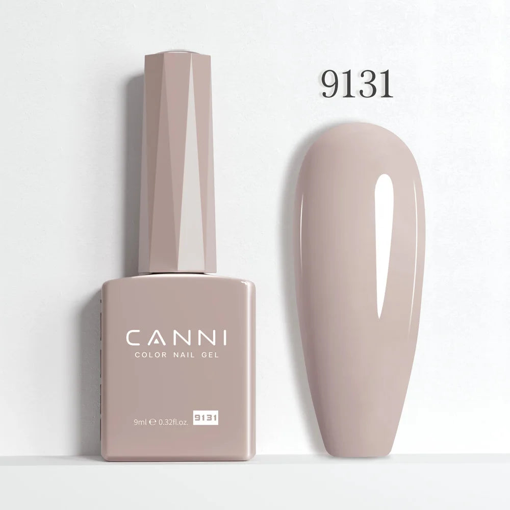 9ml CANNI HEMA/TPO FREE Nude Pink Color Nail Gel Polish Full Coverage Semi Permanent Long Wear Top Coat Venalisa Gel Varnish