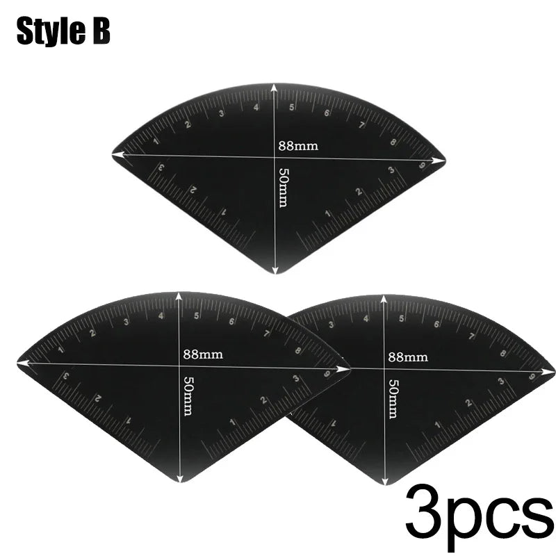 Stainless Steel Fast Drawing Eyebrow Design Ruler Microblading Mapping Tool for Shaping Permanent Makeup Tattoo Drawing Guide