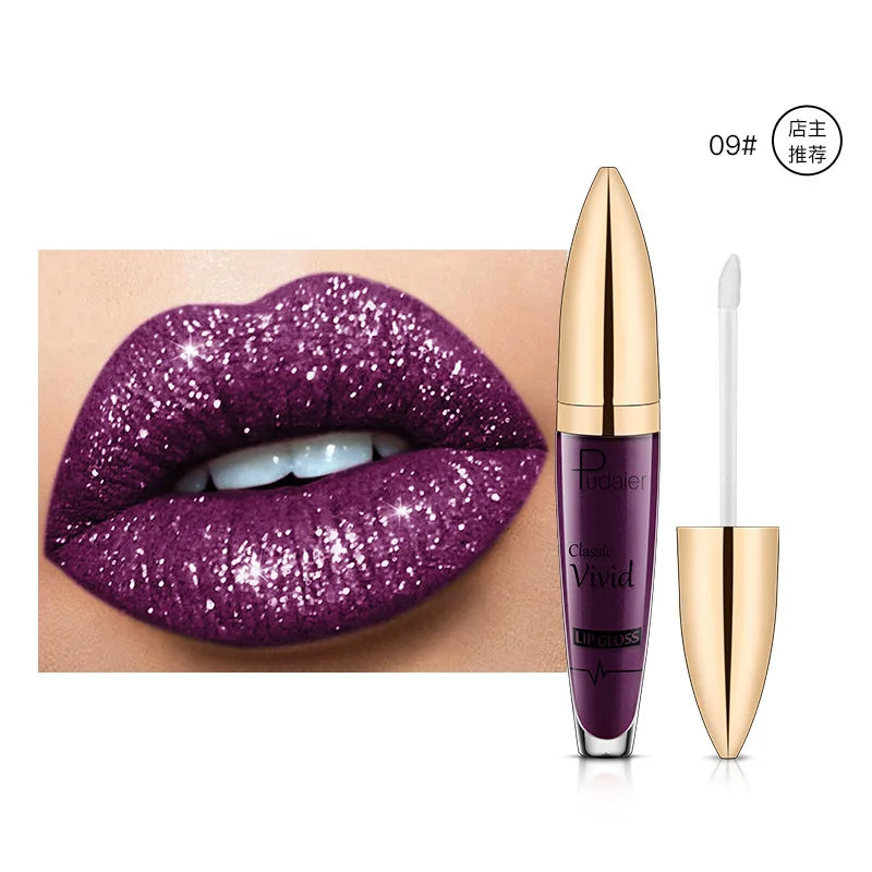 High pigmented Shiny lipstick, long-lasting, glossy waterproof lipstick - party stage role-playing Valentine's Day gift