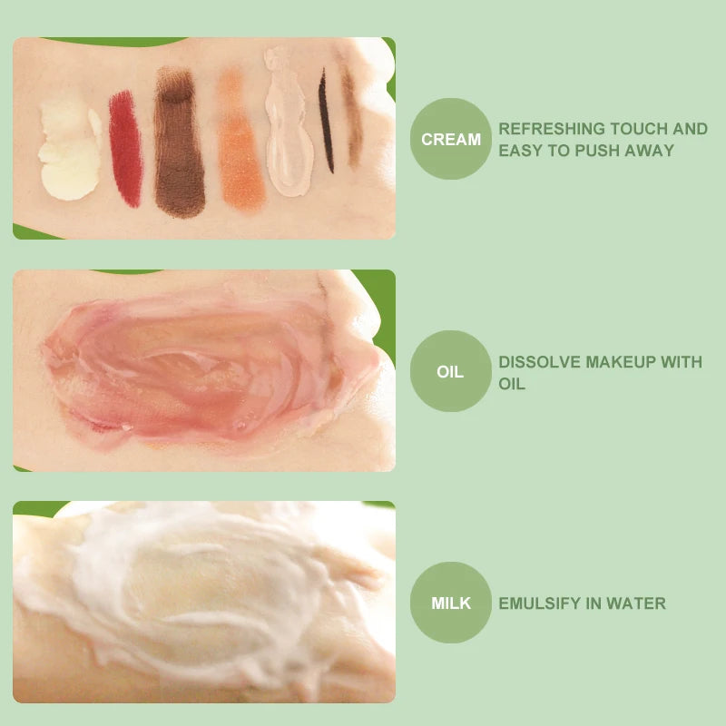 Ocheal Portable Avocado Makeup Remover Deep Cleaning Balm Gel Cream Stick Moisturizing Skin Care