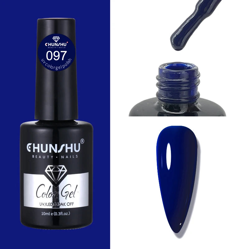 CHUNSHU 10ml Gel Nail Polish Soak Off Semi-Permanent Varnish Professional Salon UV LED Nails Art Gel No Smell All Seasons Colors