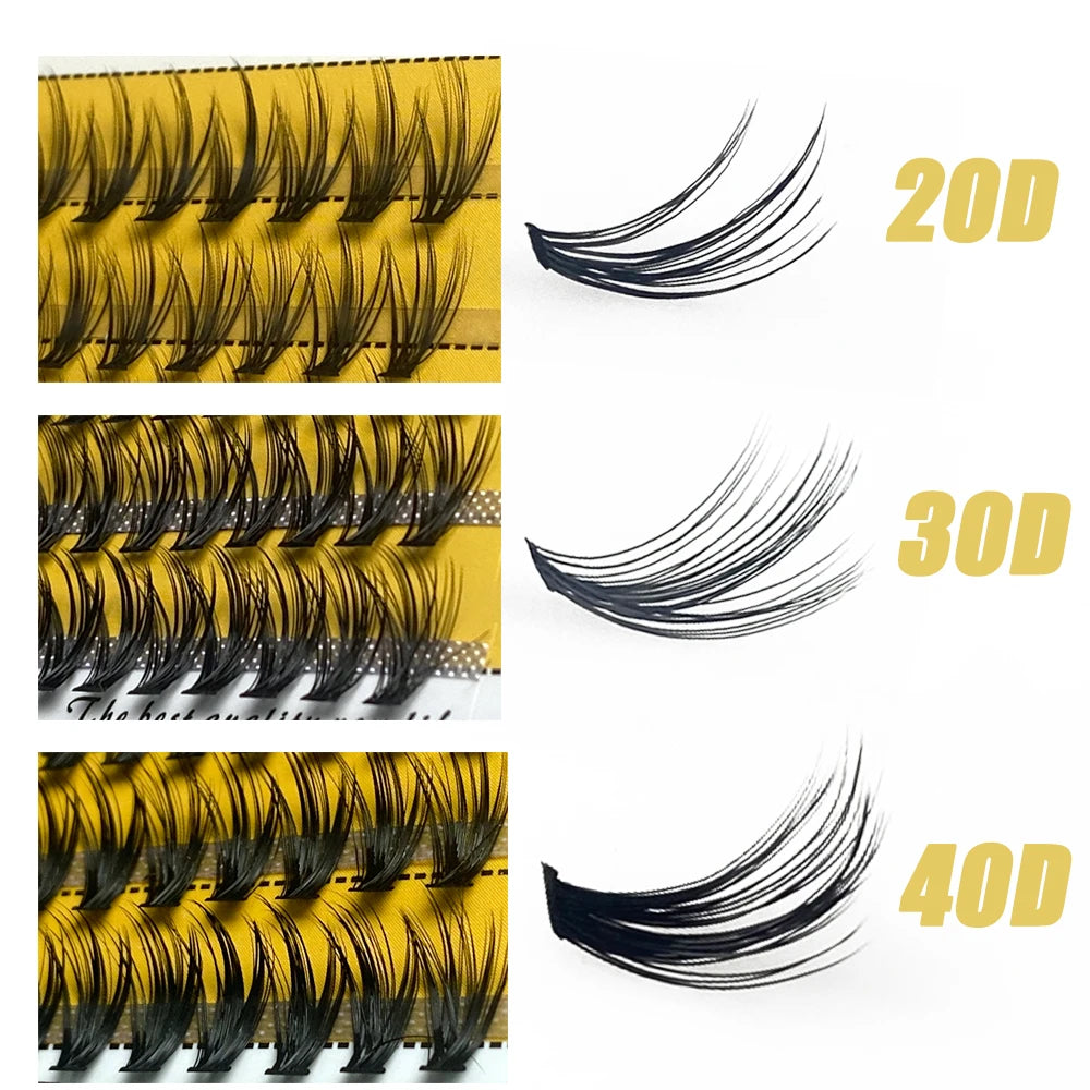 1box big capacity 60 bundles 20D eyelash extensions 0.07mm C curl mink eyelashes Individual lashes natural style Free Shipping