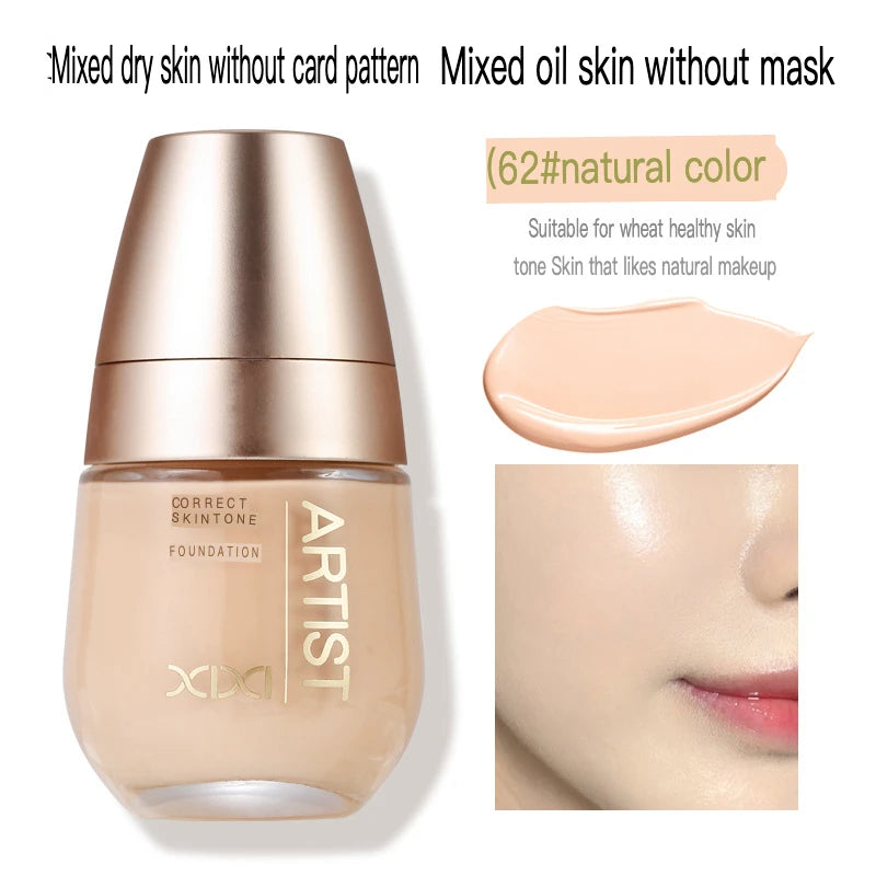 Make Up Xixi, Nourishing, Transparent, Holding, Liquid Foundation, Clear, Moisturizing, Concealer, Durable, Waterproof, Sweat