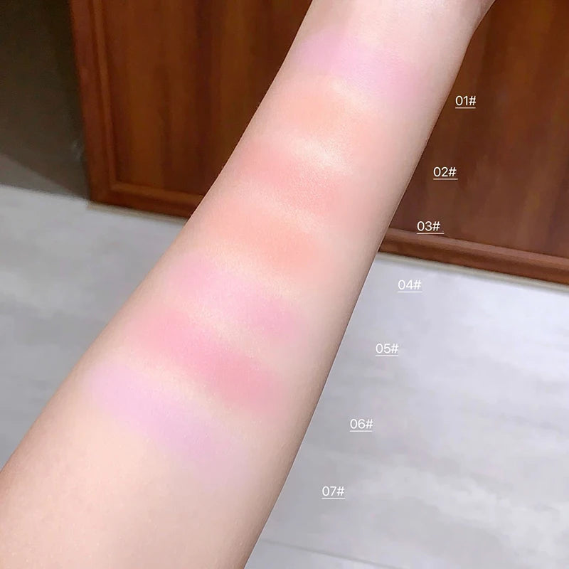 Blush Powder Palette Mashed Potato Natural Matte Brighten Skin Milk Peach Pink Purple Apricot Rubor Rouge Blusher Korean Makeup