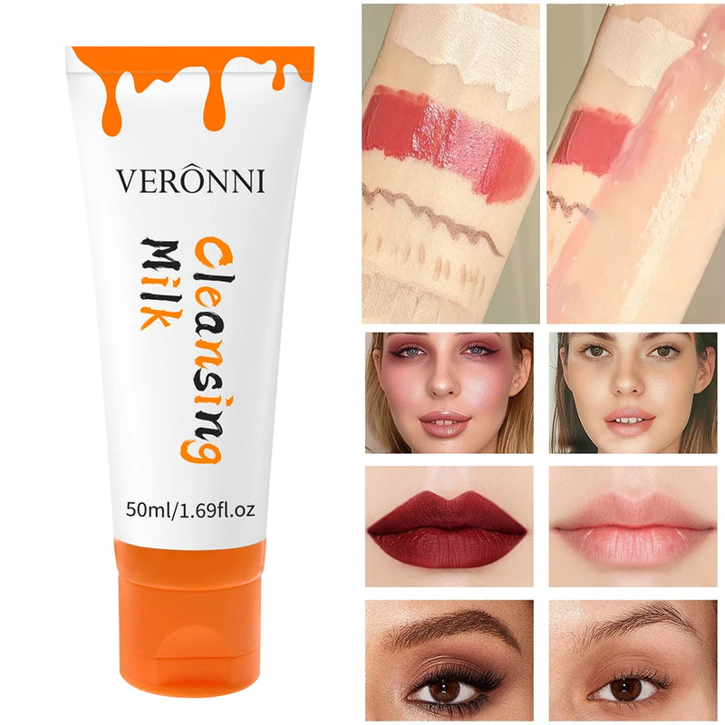 50ML Portable Makeup Remover Lotion,Cleansing Lip Eye Gentle Care Make-Up Travel Skin Remover Cleanser,Face Refreshing Cosmetics
