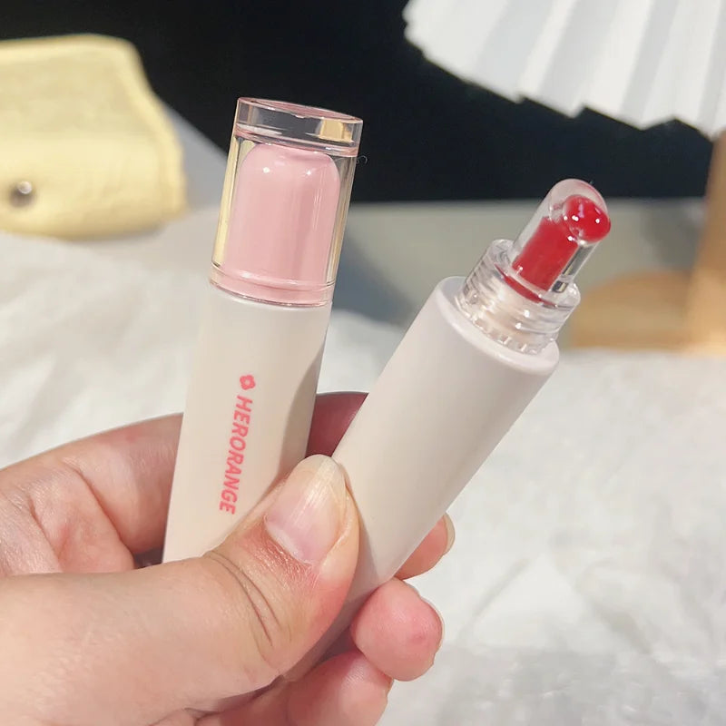 Jelly Mirror Transparent Lip Gloss Waterproof Moisturizing Non-stick Cup Long-lasting Lipstick Crystal-frozen Lips Glaze Makeup