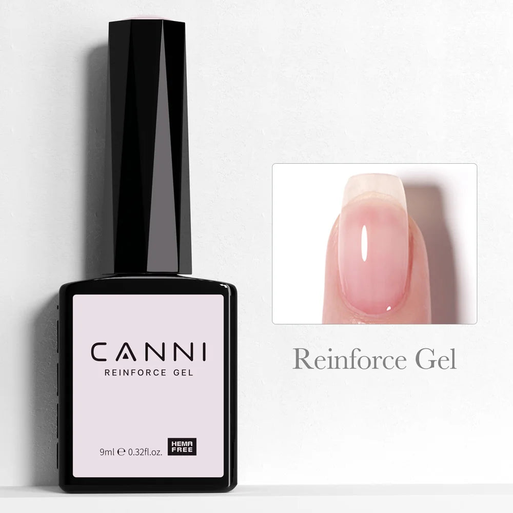 CANNI 9ml Nail Gel Polish HEMA TPO FREE Transparent Jelly Color Nude Pink French SoakOff UV LED Varnish Lacquer Milky White DIY