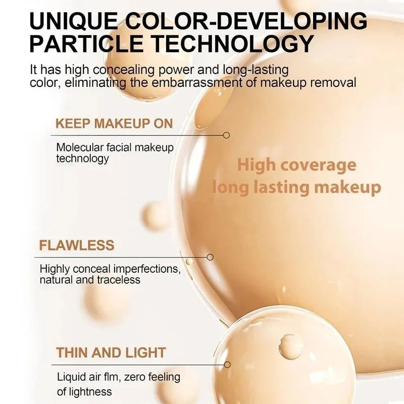 4-in-1 Liquid Foundation | Hydrating, Medium Full Coverage, SPF 50+, Long-Wearing, Waterproof, Natural Face Makeup