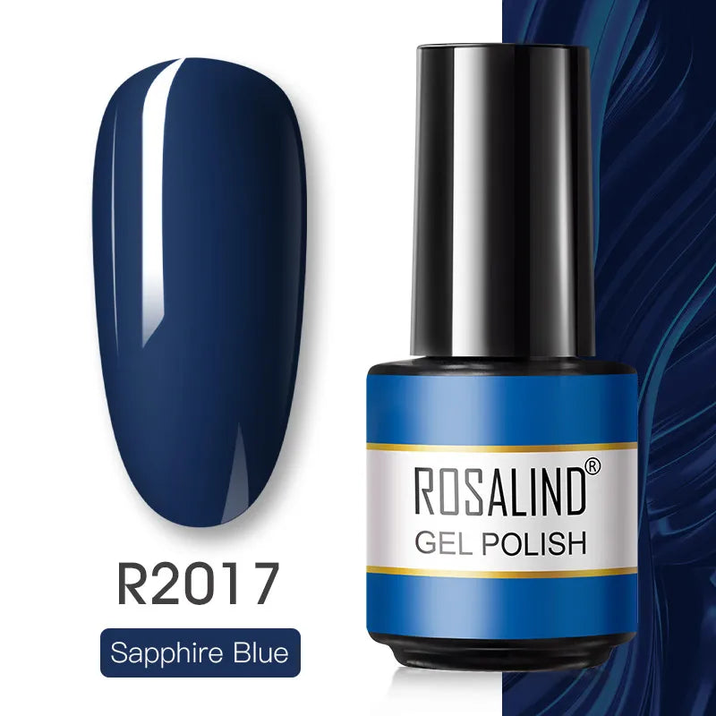 ROSALIND Gel Nail Polish Matte Base Top Coat For Soak Off Gel Polish UV LED Gel Semi Permanent Varnishes Design Nail Art