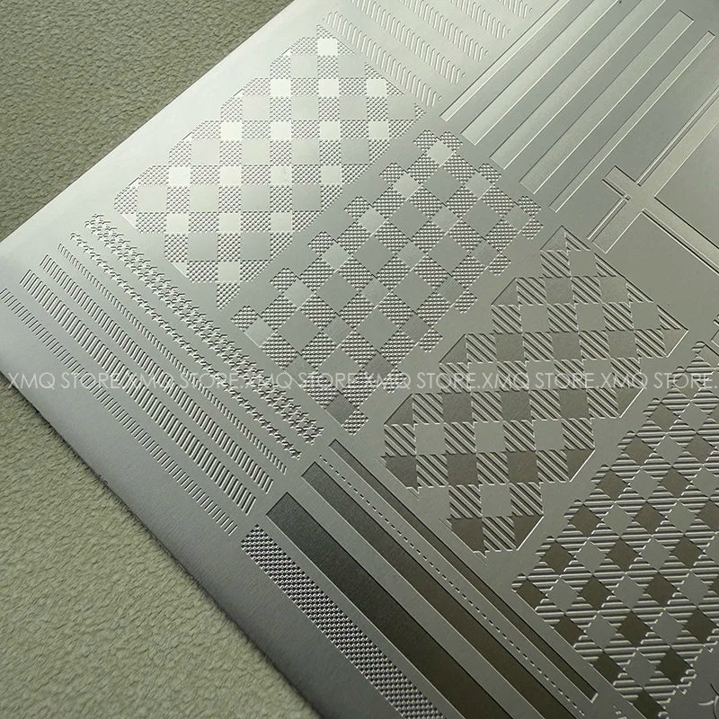 XMQ NAIL ART STAMPING PLATES CHECK TEMPLATES FLOWERS IMAGEPLATE