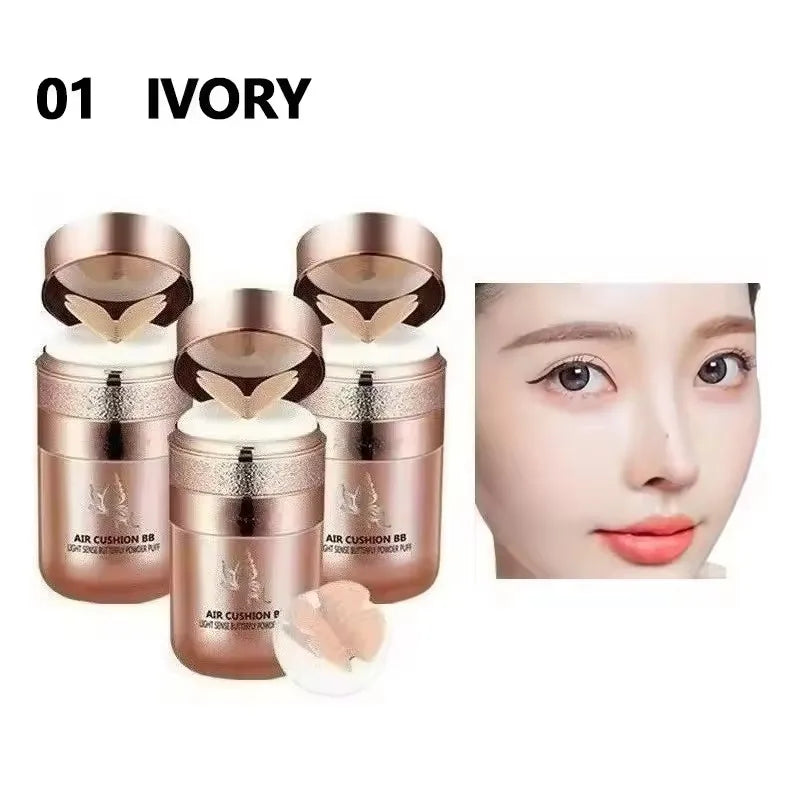 Air Cushion Butterfly Cream Moisturizing Foundation Whitening Oil-control Waterproof Makeup Cosmetics