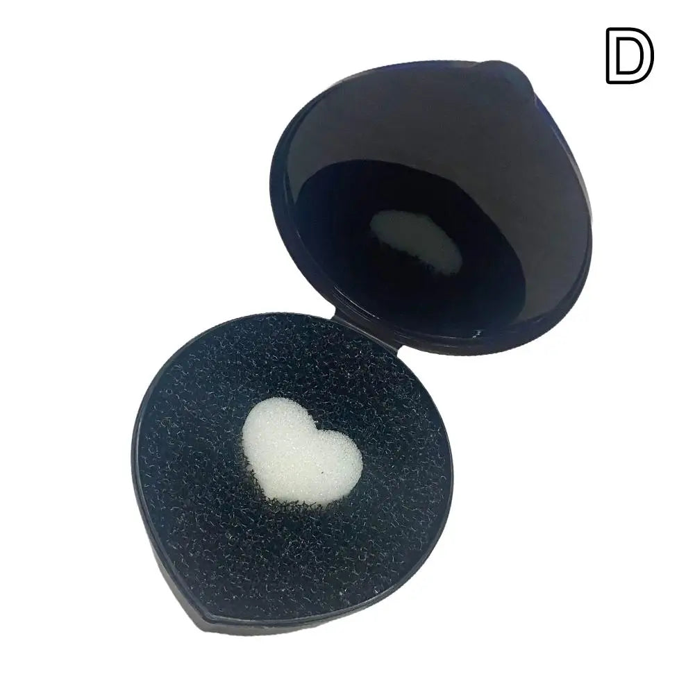 Heart Shaped Makeup Brush Cleaning Box Water Free Makeup Brush Brush Cleaning Tool Cleaning Mat Box Dry Wash Box