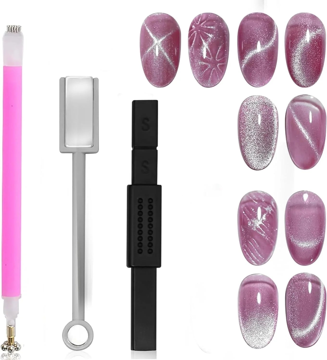 MAYCHAO 10ml Cat Magnetic Gel Nail Polish Cat Eye Glitter Effect Semi Permanent Soak Off UV Gel Varnish Manicure For Nail Art