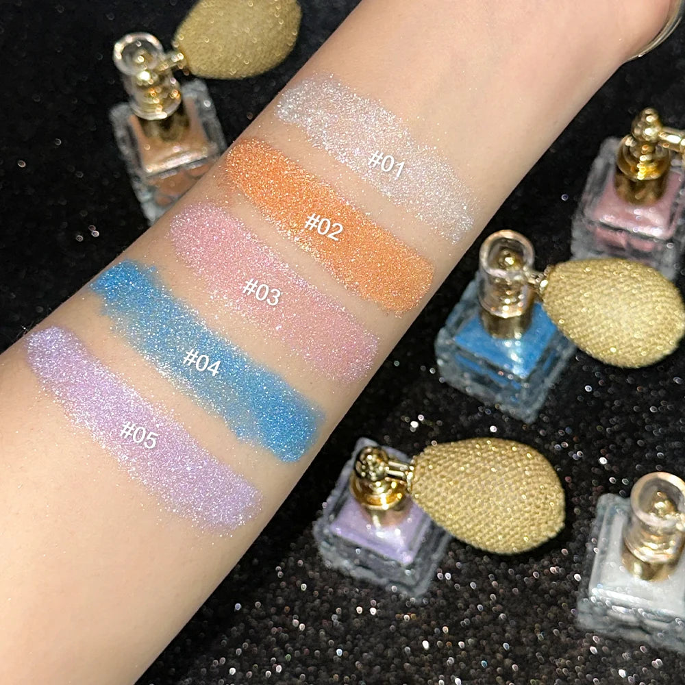 Diamond Shimmering Multi-Color Brightening Glitter Spray High Gloss Face Body Powder High Glitter Spray Powder Makeup Cosmetics
