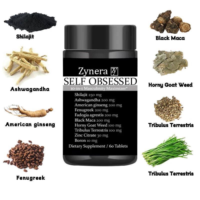 Ashwagandha Maca Tablets for Men Boost Stamina Capsule, Energy, Vitality, Performance Overall Male Health Support