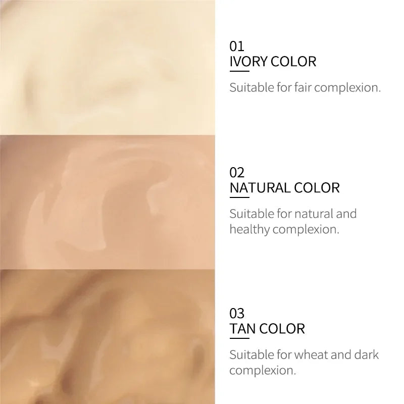 LAIKOU 30ml Liquid Foundation | Moisturizing, Long-Lasting, Natural Brightening Face Base, Smooth Tone Makeup