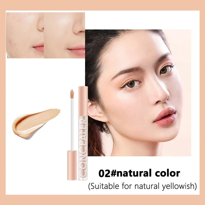 Even Skin Tone Moisturizing Oil Control Liquid Concealer Freckles Covering Acne Marks Dark Circles Concealer Face/Eye's Makeup