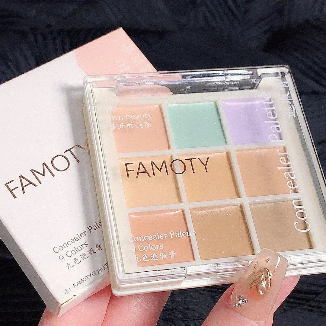 6Color Concealer Palette Correct Skin Tone Cream Cover Acne Dark Circle 9Color Corrector Matte Brighten Contouring Facial Makeup