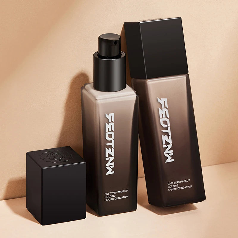 Feotznw Liquid Foundation Doesn'T Smudge Makeup for 12 Hours. Waterproof and Scratch-Concealing Care Liquid Foundation That Covers and Provides Long-Lasting Hydration for a Natural Complexion.