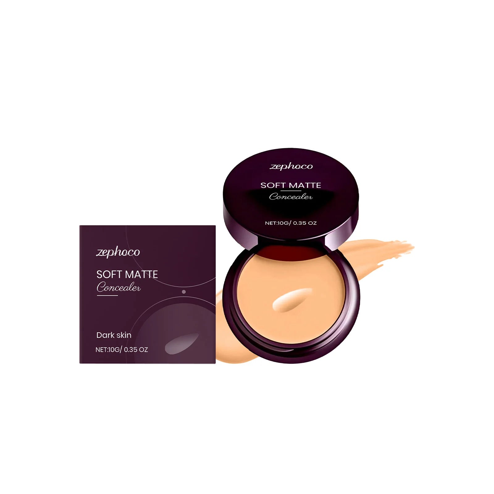 Full Coverage Concealer Waterproof Natural Finish Hydrating Crease Proof Liquid Concealer Makeup for Under Eye Acne Spot