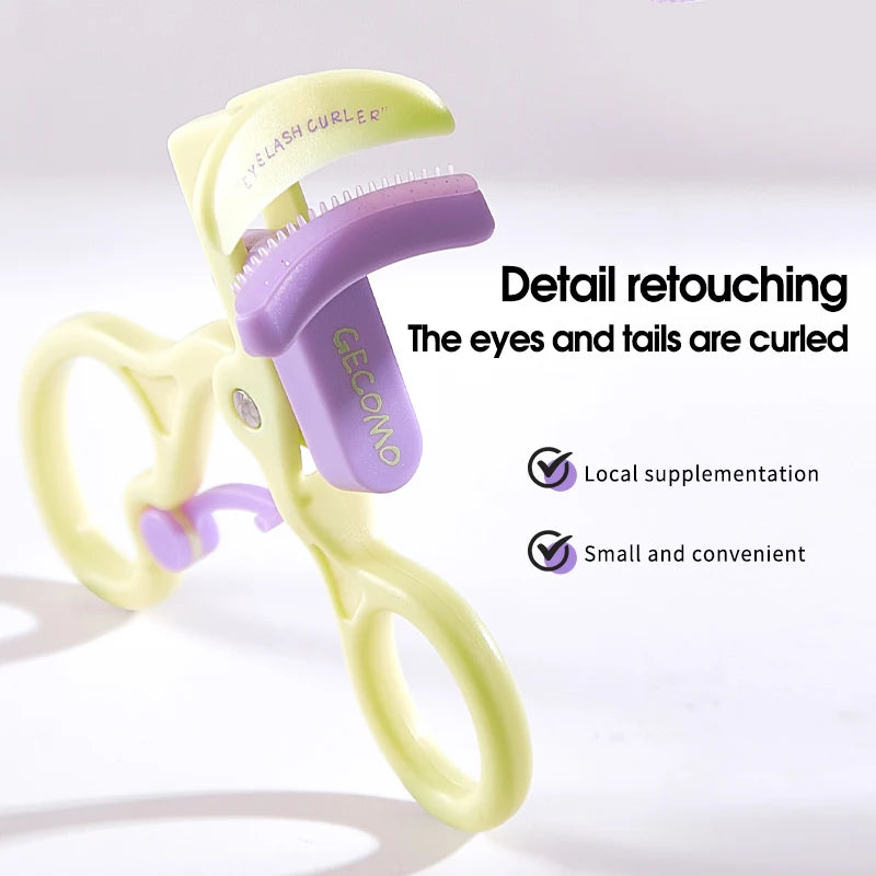 Wide-Angle Frameless Eyelash Curler Natural Long-Lasting Curl eyelashes Shaping Portable Design Easy to Use