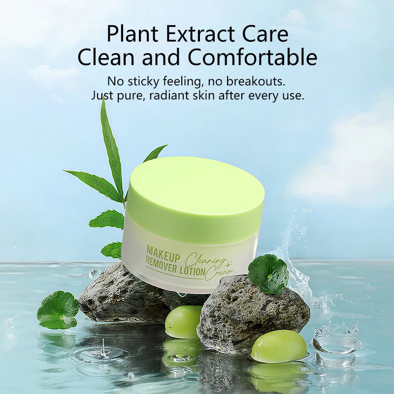 Avocado Makeup Remover Cream for Women's Gentle Cleaning Eye and Lip Makeup Remover Oil Nourishing and Unloading in One