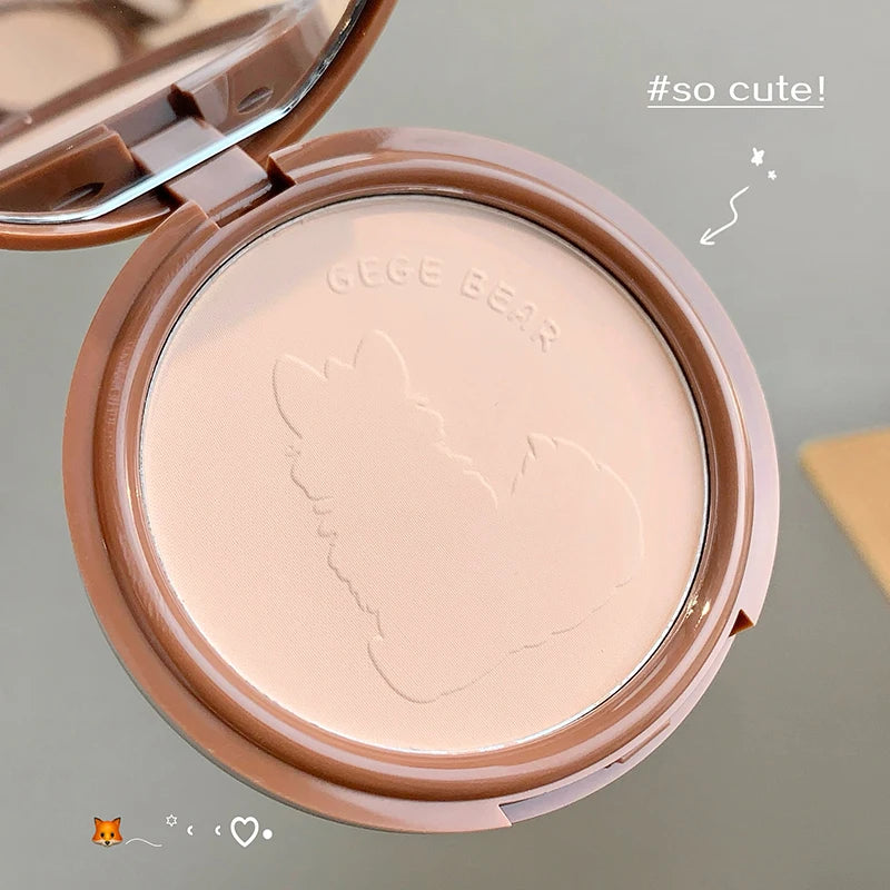 Gege Bear Light Face Large Volume Setting Powder Cute Matte Matte Setting Makeup Long-lasting Lightweight Setting Powder