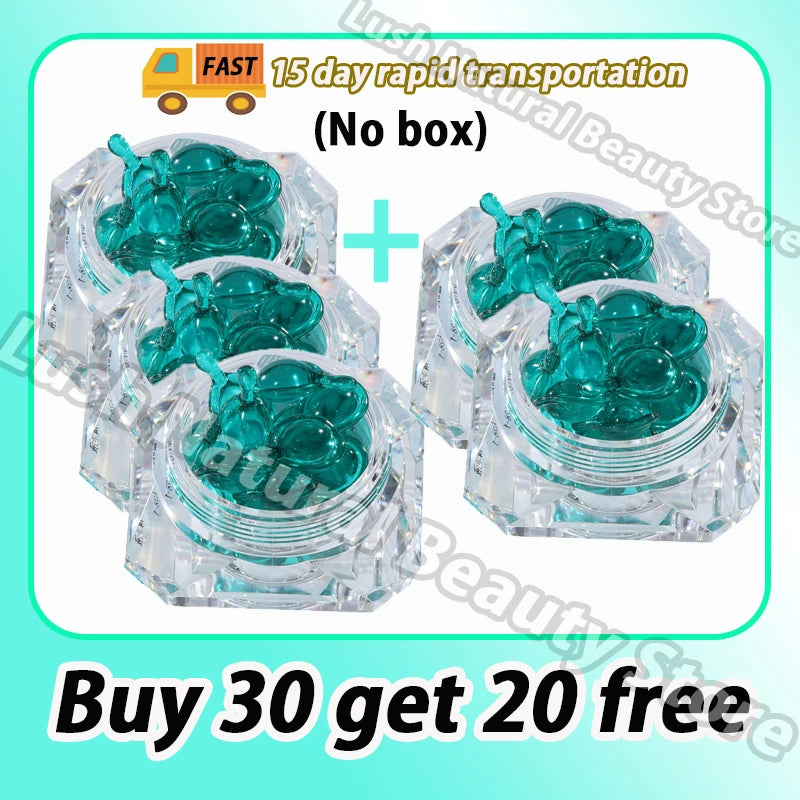 New Blue Copper Peptide Capsule Face Serum Wrinkle Remove Essence Tightens Night Moisturizing Radiant Rejuvenation Skin Care