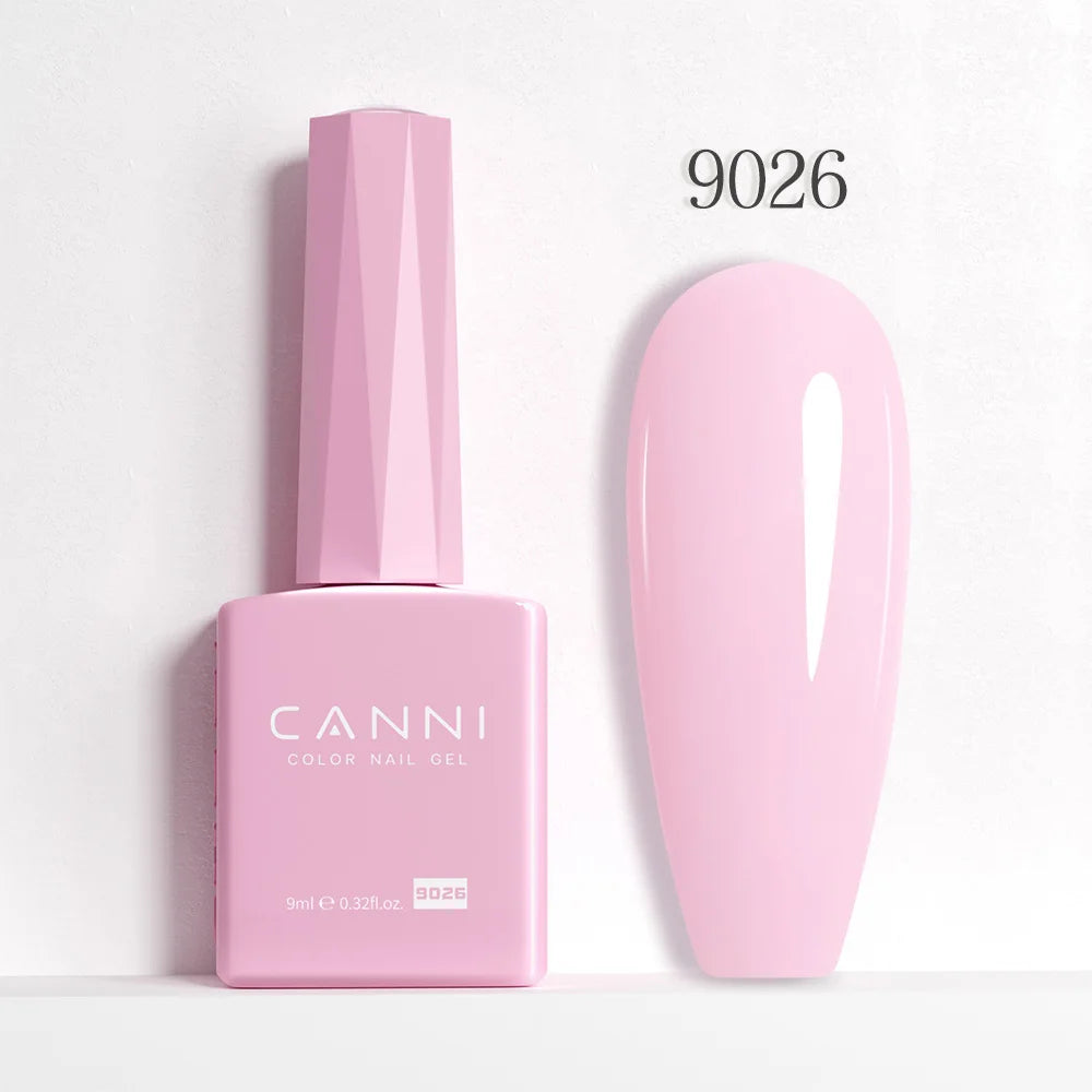 9ml CANNI HEMA/TPO FREE Nude Pink Color Nail Gel Polish Full Coverage Semi Permanent Long Wear Top Coat Venalisa Gel Varnish
