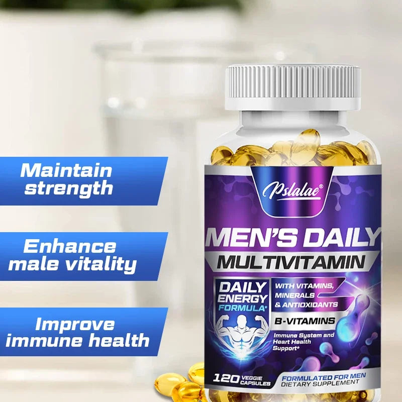 Men's Multivitamin Supplement with Vitamins A, B12, C, D and E To Support Energy and Zinc To Support Immune Health Nutraceutical