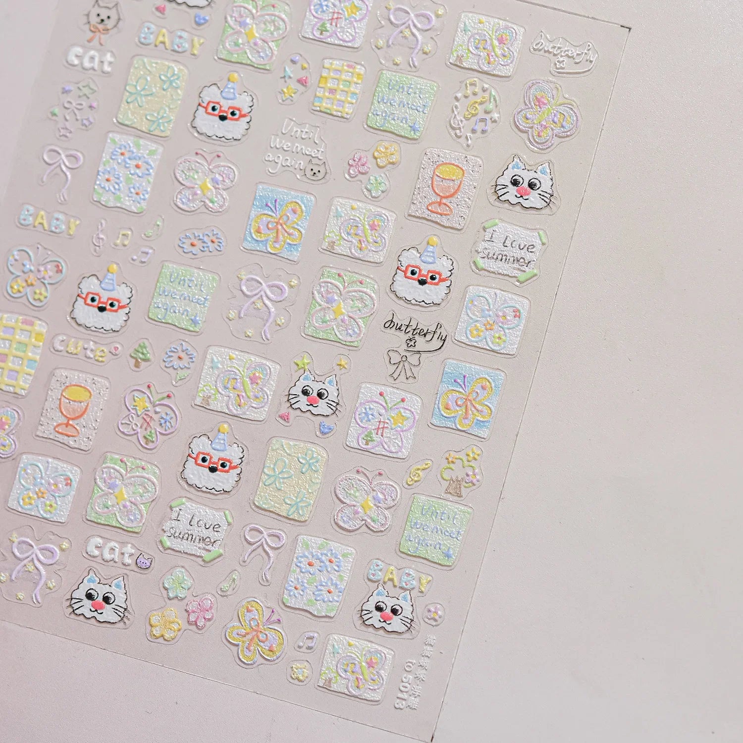 Colorful Water Bubble 5D Nail Art Stickers Goldfish Koi carp Dreamy Polarized Dreamlike Self Adhesive Delicate Manicure Decals