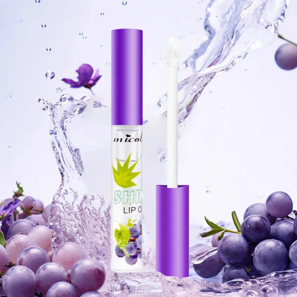 Hydrating Lip Oil Roller Gloss Moisturizing Nourishing Lip Balm Transparent Colorless Fruit Avocado Lip Care 