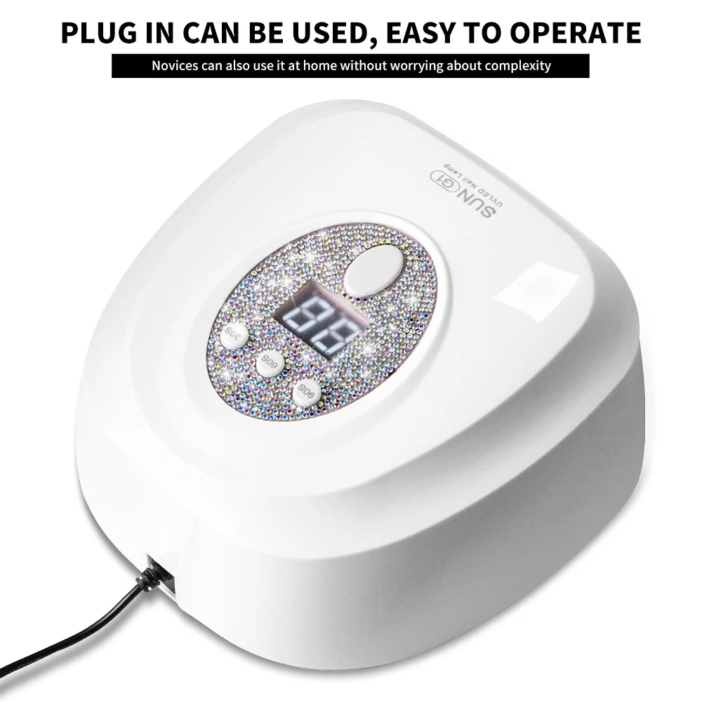 SUN G1 Professional UV Nail Dryer 24 LED Nail Lamp with Auto Sensor Suitable for Drying Cure Gel Nail Polish Nail Salon Tool