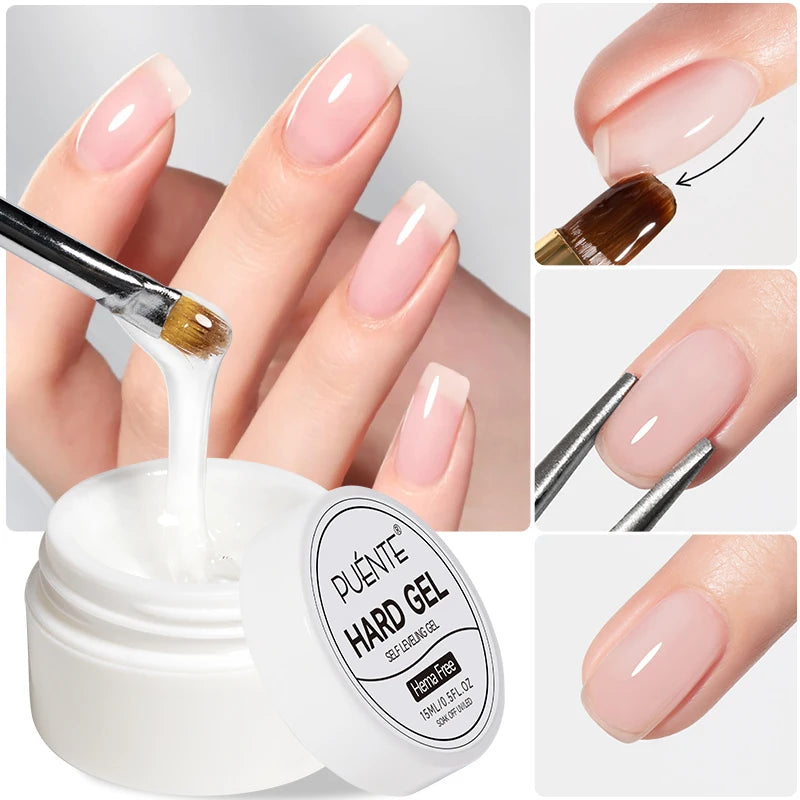 PUENTE 7.5ML Red Flame Reflective Gel Nail Polish Flash Sparkling Red Glitter Nail Gel Soak Off UV Semi-permanent Nail Varnish