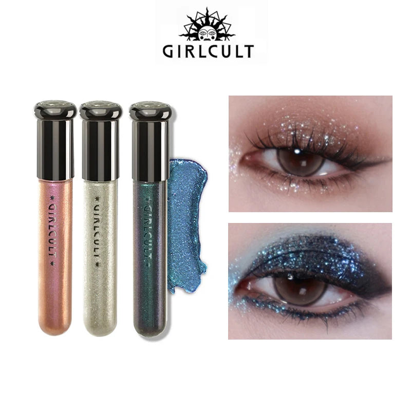 Girlcult Liquid Eyeshadow Chameleon Fine shimmer Sparkle Highlight Monochrome Eye Shadow Longlasting